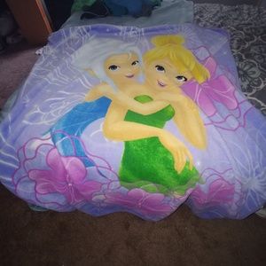 Large Tinker bell and Periwinkle blanket